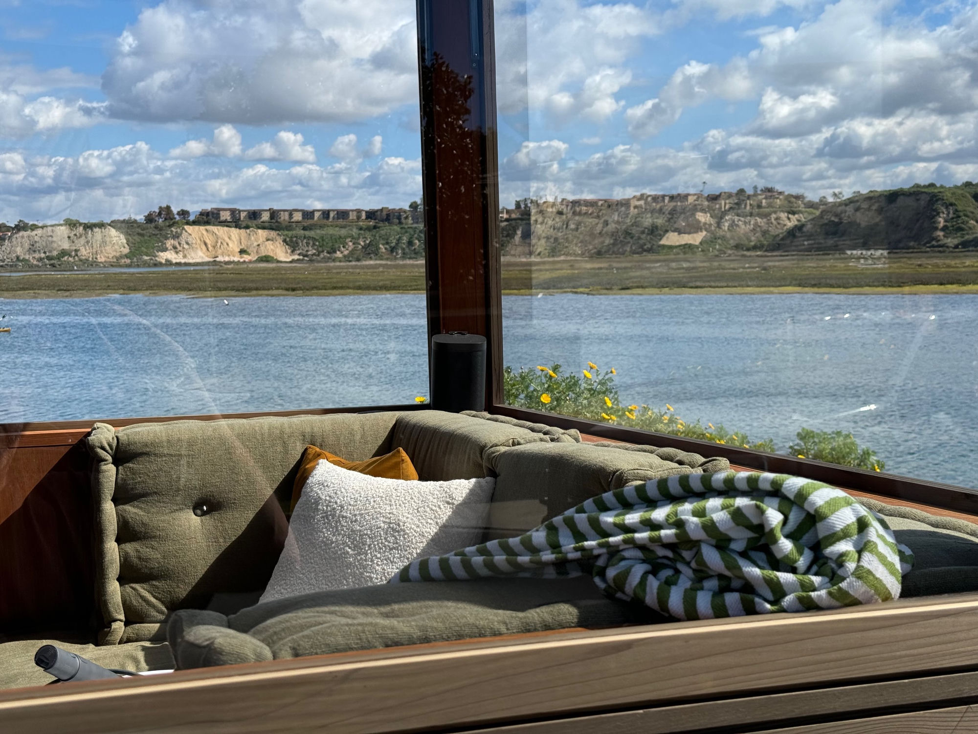 Interior couch view of Back Bay